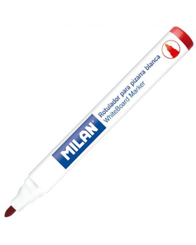Борд маркер за бяла дъска Milan - Объл, червен - 1