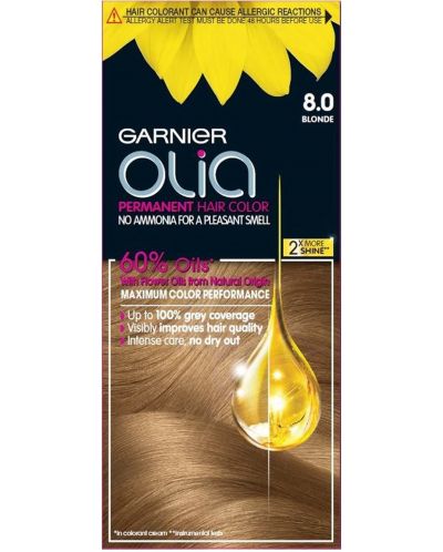 Garnier Olia Боя за коса, 8.0 Blonde - 1