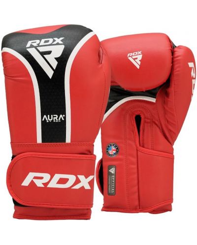 Боксови ръкавици RDX - Aura Plus T-17 , червени/черни - 1