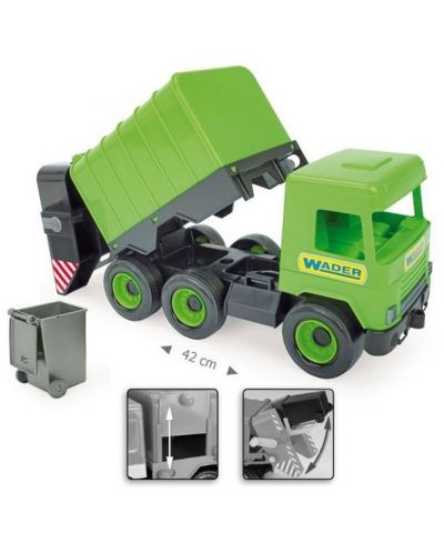 Детска играчка Wader - Боклукчийски камион - 1