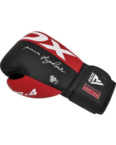 Боксови ръкавици RDX - Rex F4 , черни/червени - 4