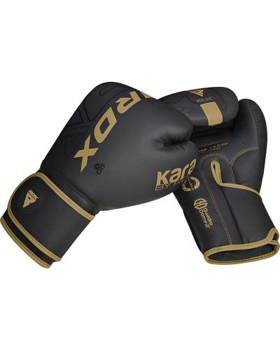 Боксови ръкавици RDX - F6 , черни/златисти - 6