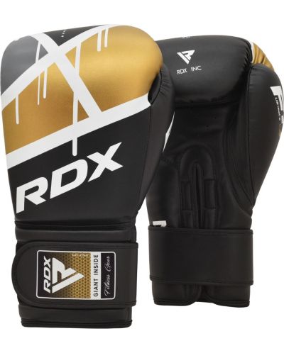Боксови ръкавици RDX - BGR-F7 , черни/златисти - 1