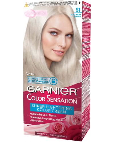 Garnier Color Sensation Боя за коса, Platinum Blond, S1 - 1