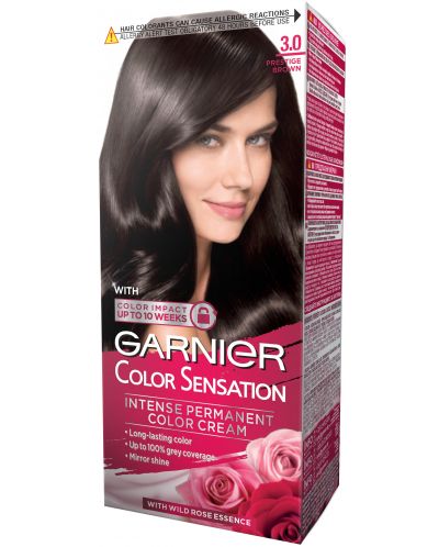 Garnier Color Sensation Боя за коса, Prestige Brown, 3.0 - 1