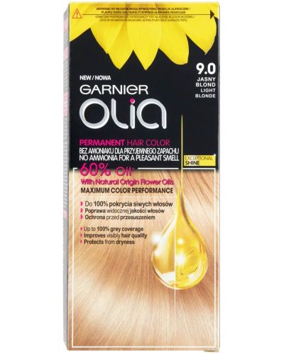 Garnier Olia Боя за коса, 9.0 Light Blonde - 1