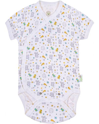 Боди с къс ръкав Bio Baby - органичен памук, 74 cm, 6-9 месеца - 1