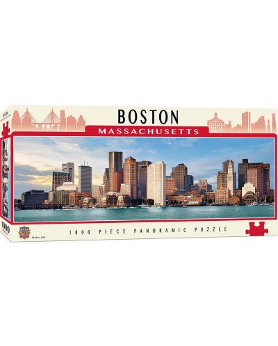 Панорамен пъзел Master Pieces от 1000 части - Бостън, Масачузетс - 1