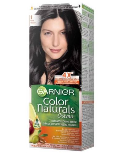 Garnier Color Naturals Crème Боя за коса, Естествено черно, 1.0 - 1