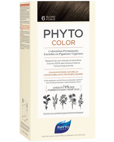 Phyto Phytocolor Боя за коса Blond Foncé, 6 - 1