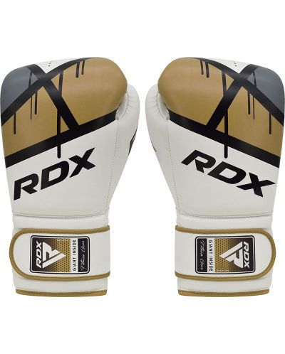 Боксови ръкавици RDX - BGR-F7 , бели/златисти - 7