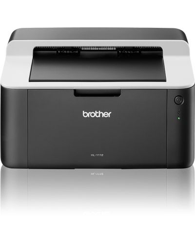 Принтер Brother - HL-1112E, лазерен, черен/бял - 1