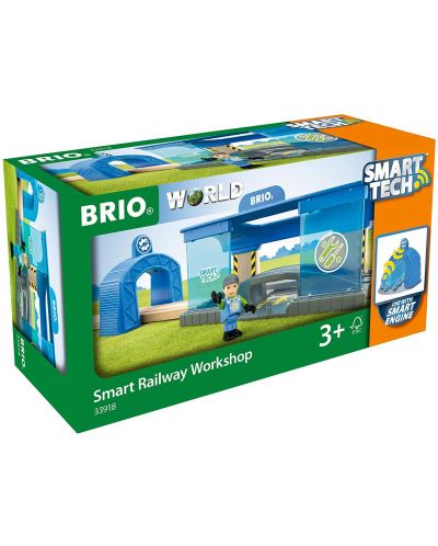 Играчка от дърво Brio Smart Tech - Умна ЖП работилница - 3