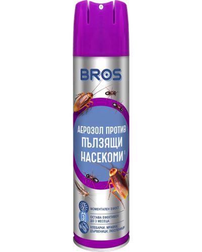Bros Аерозол против пълзящи насекоми, 400 ml - 1
