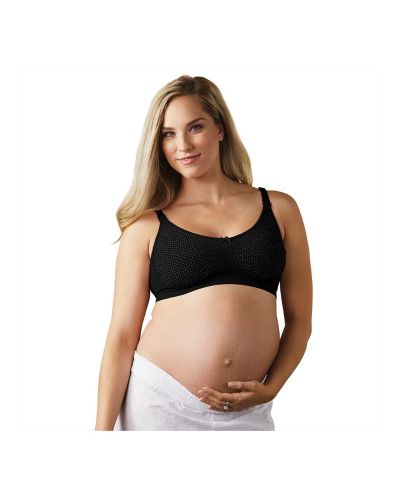 Bravado Сутиен за бременни и кърмачки Confetti Nursing Bra Black Сутиен Размери Large (Голям)