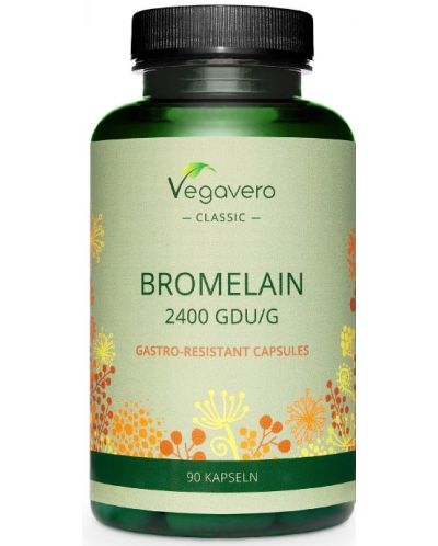 Bromelain, 500 mg, 90 капсули, Vegavero - 1