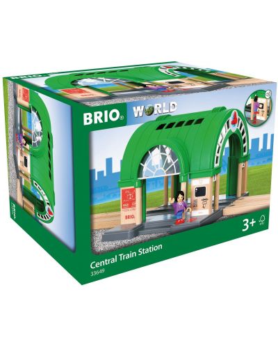 Играчка от дърво Brio World - Централна жп гара - 3