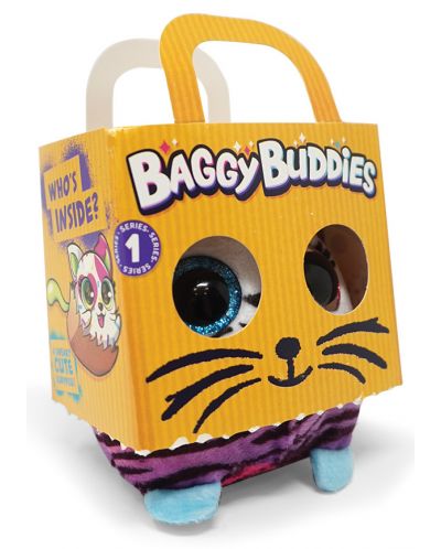 Плюшена играчка-изненада Baggy Buddies - Коте, асортимент - 3
