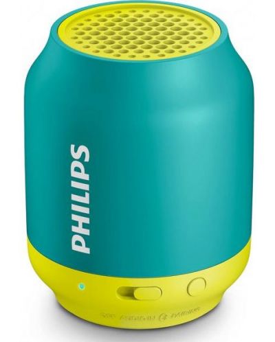 Мини колонка Philips BT25A - синя/жълта - 2