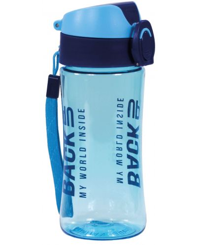 Бутилка за вода BackUp 5 - синя, 400 ml - 1