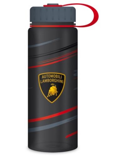 Бутилка за вода Ars Una Lamborghini - 500 ml, черна - 1