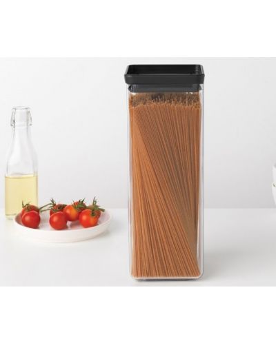 Буркан Brabantia Tasty+ - 2.5 l, тъмносив капак - 3