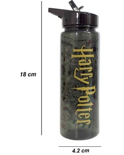Бутилка за вода Kids Euroswan - Harry Potter Icon Logo, 750 ml - 3