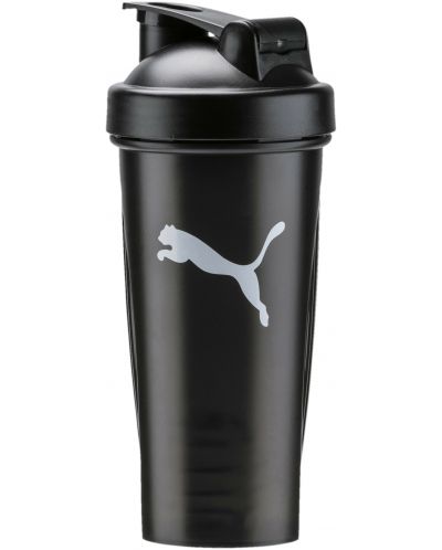 Бутилка за вода Puma - Shaker, 0.6 l, черна - 1