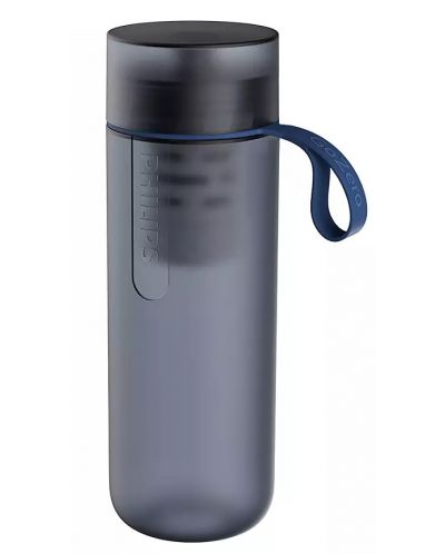 Бутилка за вода Philips GoZero - Fitness, синя - 1