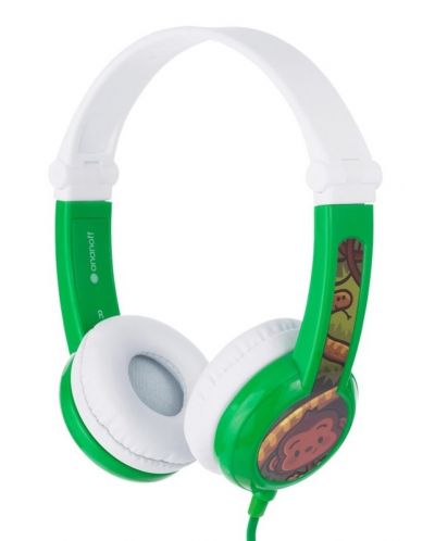 Детски слушалки BuddyPhones - Connect, зелени - 1