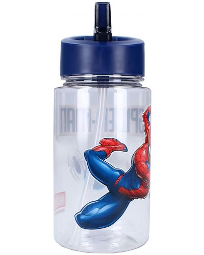 Бутилка за вода Vadobag Let's Eat - Spider-Man, 450 ml - 4