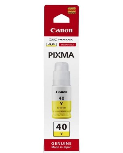 Бутилка с мастило Canon - GI-40Y, за PIXMA G6040/G5040/GM2040, жълто - 2