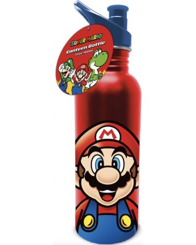 Pyramid UK Official Nintendo Super Mario Bros Metallic Bottle,700mL