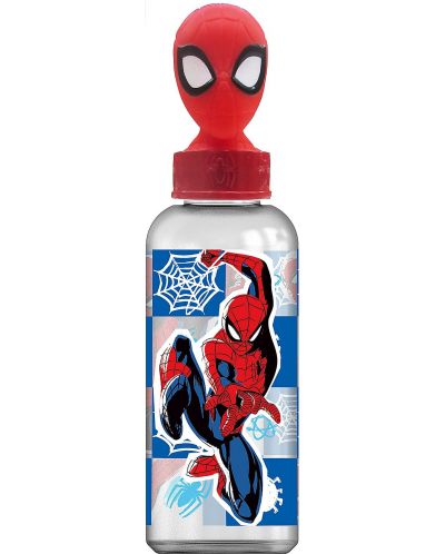 Бутилка с 3D фигура Stor Spider-Man - Midnight Flyer, 560 ml - 1