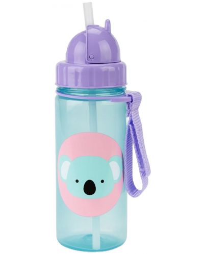 Бутилка със сламка Skip Hop Zоо - Koala, 385 ml - 2