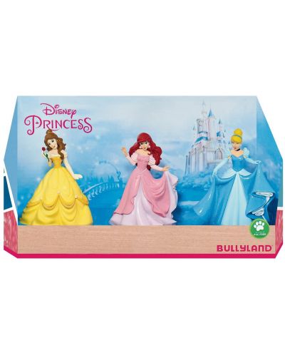 Комплект фигурки Bullyland Disney Princess - Бел, Ариел и Пепеляшка