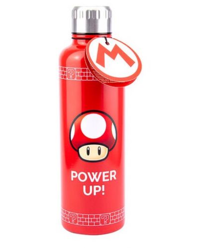 Бутилка за вода Paladone Games: Super Mario Bros. - Power Up - 1