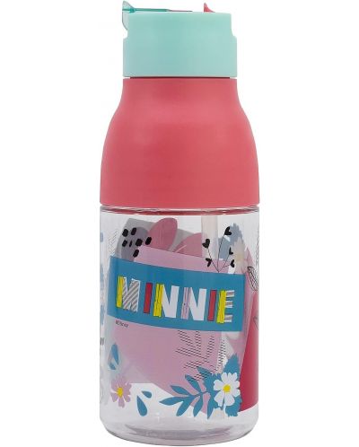 Бутилка от тритан Stor Minnie Mouse - 420 ml, двойно отваряне - 2
