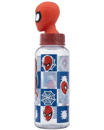 Бутилка с 3D фигура Stor Spider-Man - Midnight Flyer, 560 ml - 3