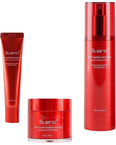 Bueno Комплект - Лифтинг крем, Околоочен крем и Тоник за лице, 50 g + 30 g + 100 ml - 1