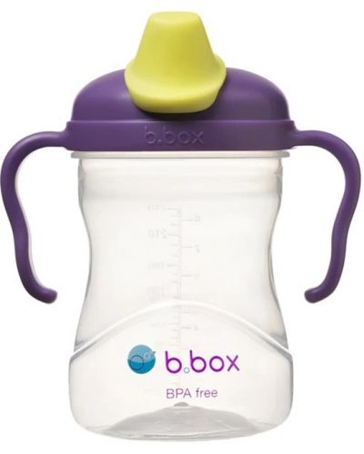 Бутилка с човка b.box - Grape, 240 ml - 2