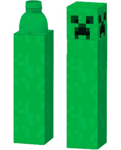 Бутилка за вода Kids Licensing - Minecraft, Green Creeper, 650 ml - 1