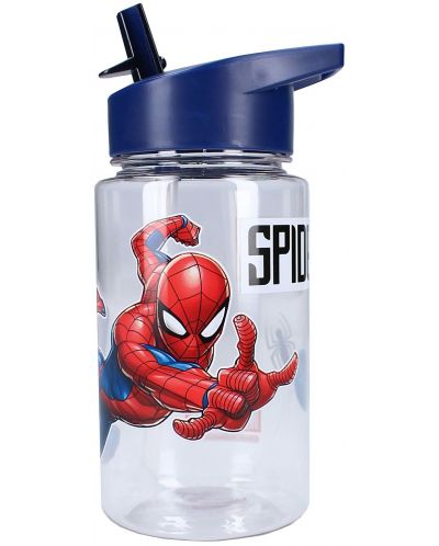 Бутилка за вода Vadobag Let's Eat - Spider-Man, 450 ml - 1