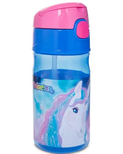 Бутилка за вода Colorino Handy - Unicorn, 300 ml  - 1