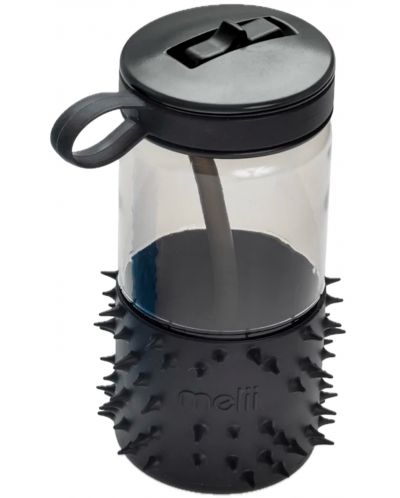 Бутилка за вода Melii - Spikey, черна, 503 ml - 2