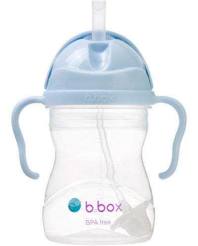 Бутилка със сламка b.box - Sippy cup, 240 ml, Bubblegum - 1