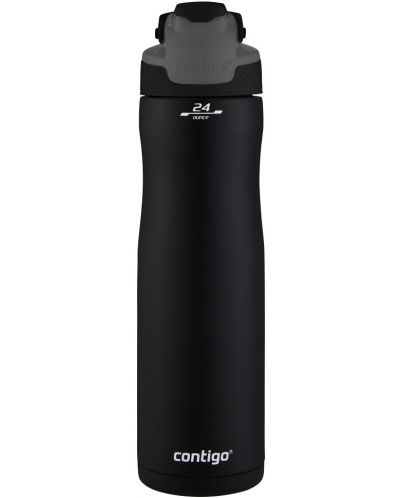 Бутилка за вода Contigo Chill - Autoseal, Matte Black, 720 ml - 1