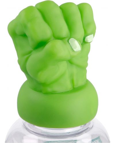 Бутилка с 3D фигура Stor Avengers - Invisible Force, Hulk, 560 ml - 3