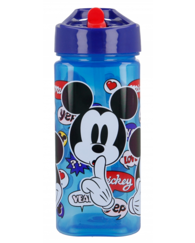 Бутилка със сламка Stor - Mickey, 530 ml - 3