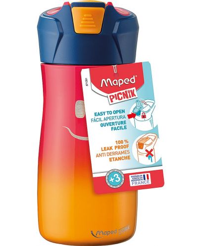 Бутилка за вода Maped Concept Kids - Червена, 430 ml - 3